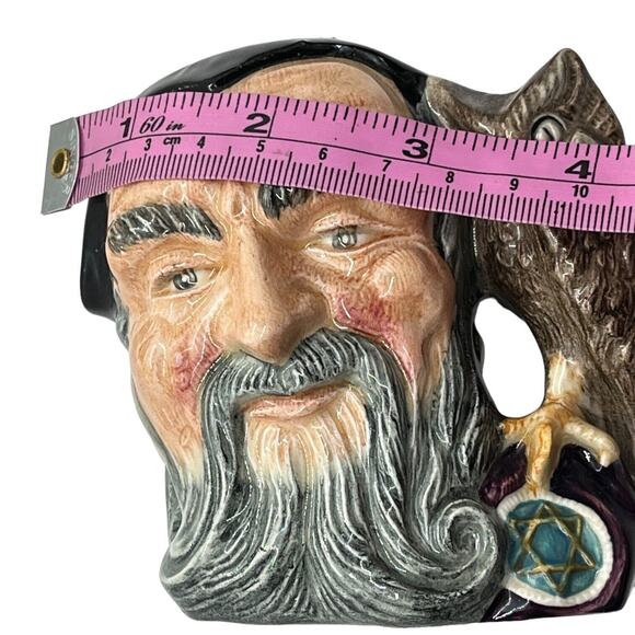 Merlin 4" Toby Jug Character Mug Miniature D.6536 Vintage 1959 Royal Doulton - Picture 15 of 15